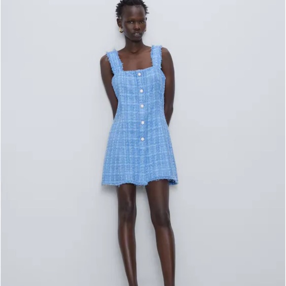 Zara Dresses & Skirts - ZARA Tweed Mini Dress